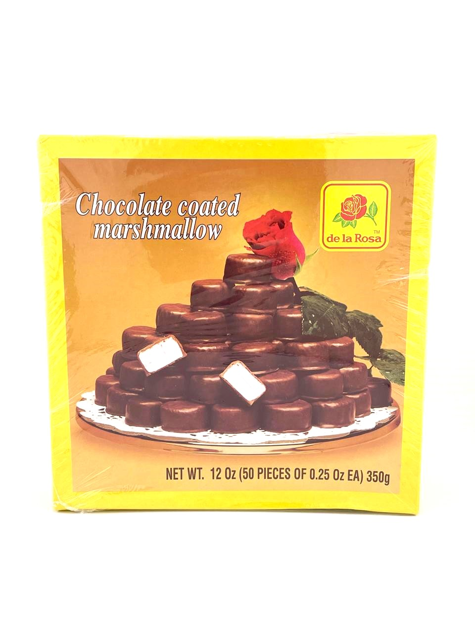 Chocolate coated marshmallow
