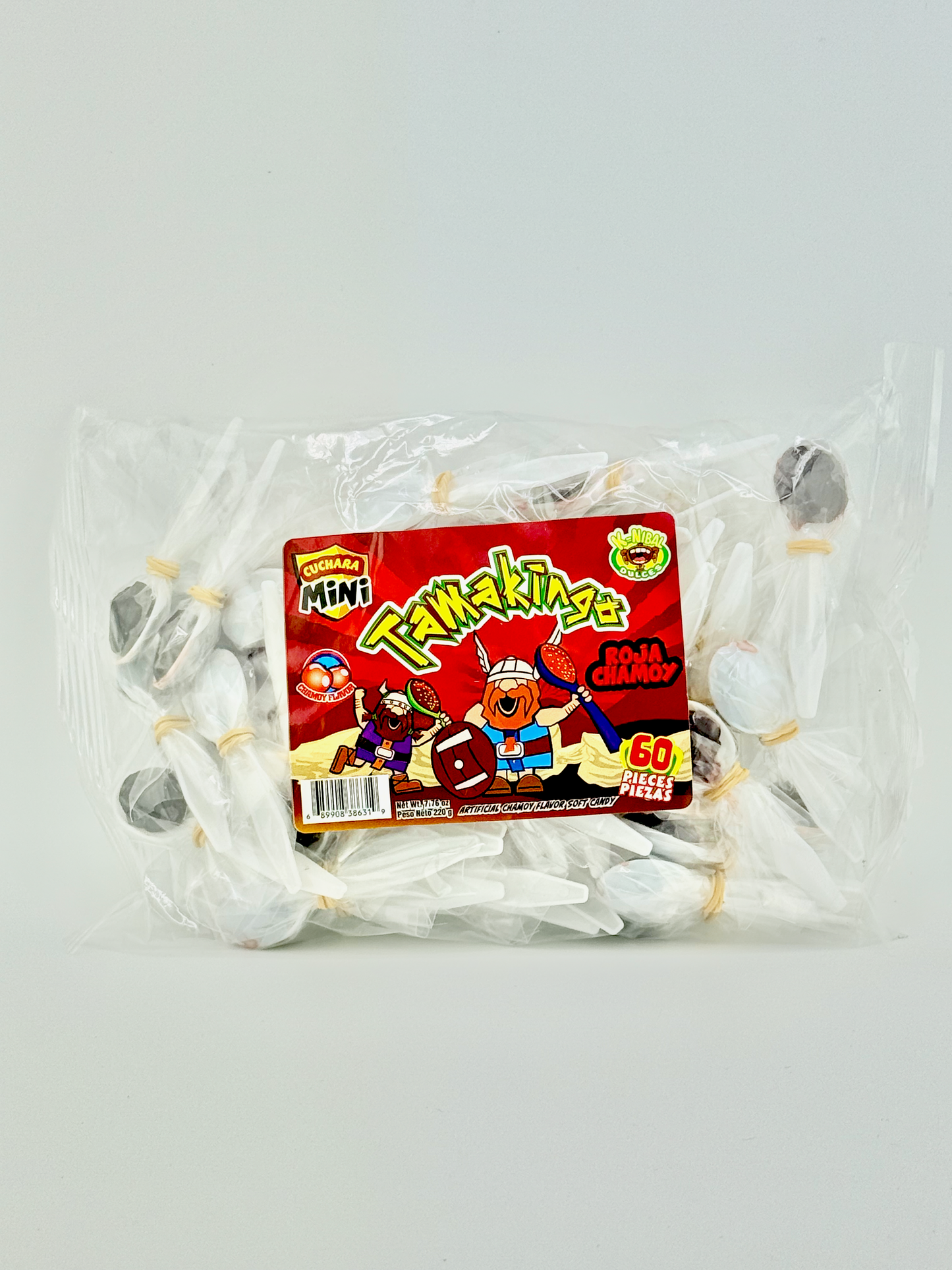 Mini cuchara Roja Chamoy 60pz