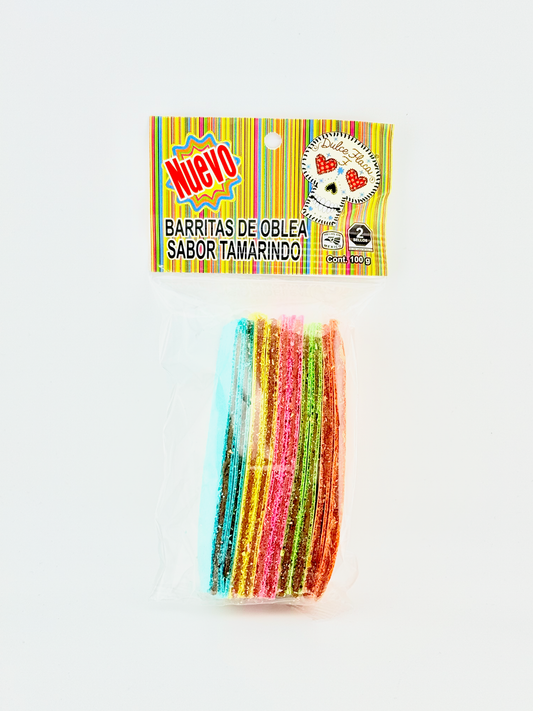 Barritas de oblea con tamarindo