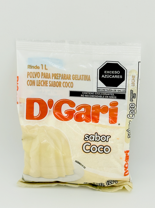 D'Gari Gelatina sabor coco