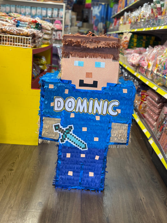 Piñata Minecraft personalizada