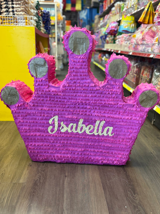 Piñata de corona personalizada