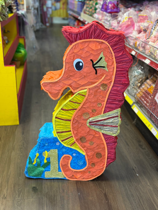 Piñata caballito de mar personalizada