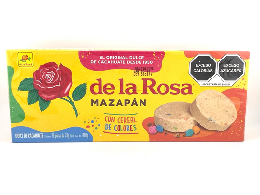 Mazapán con cereal de colores