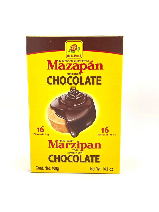 Mazapán cubierto de chocolate