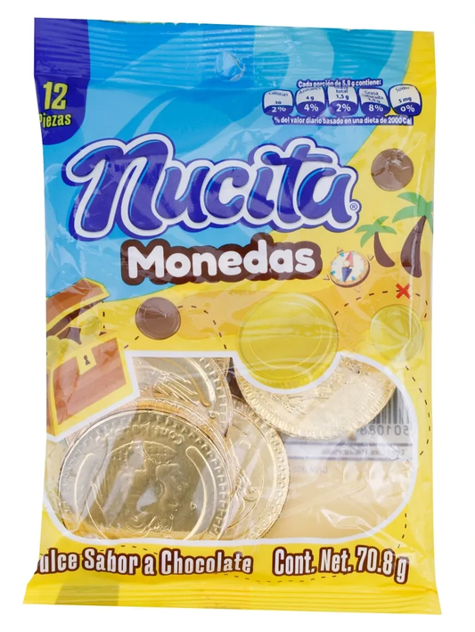 Nucita monedas 12pz