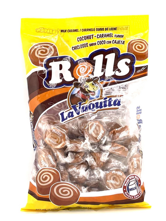 Rolls coco con cajeta