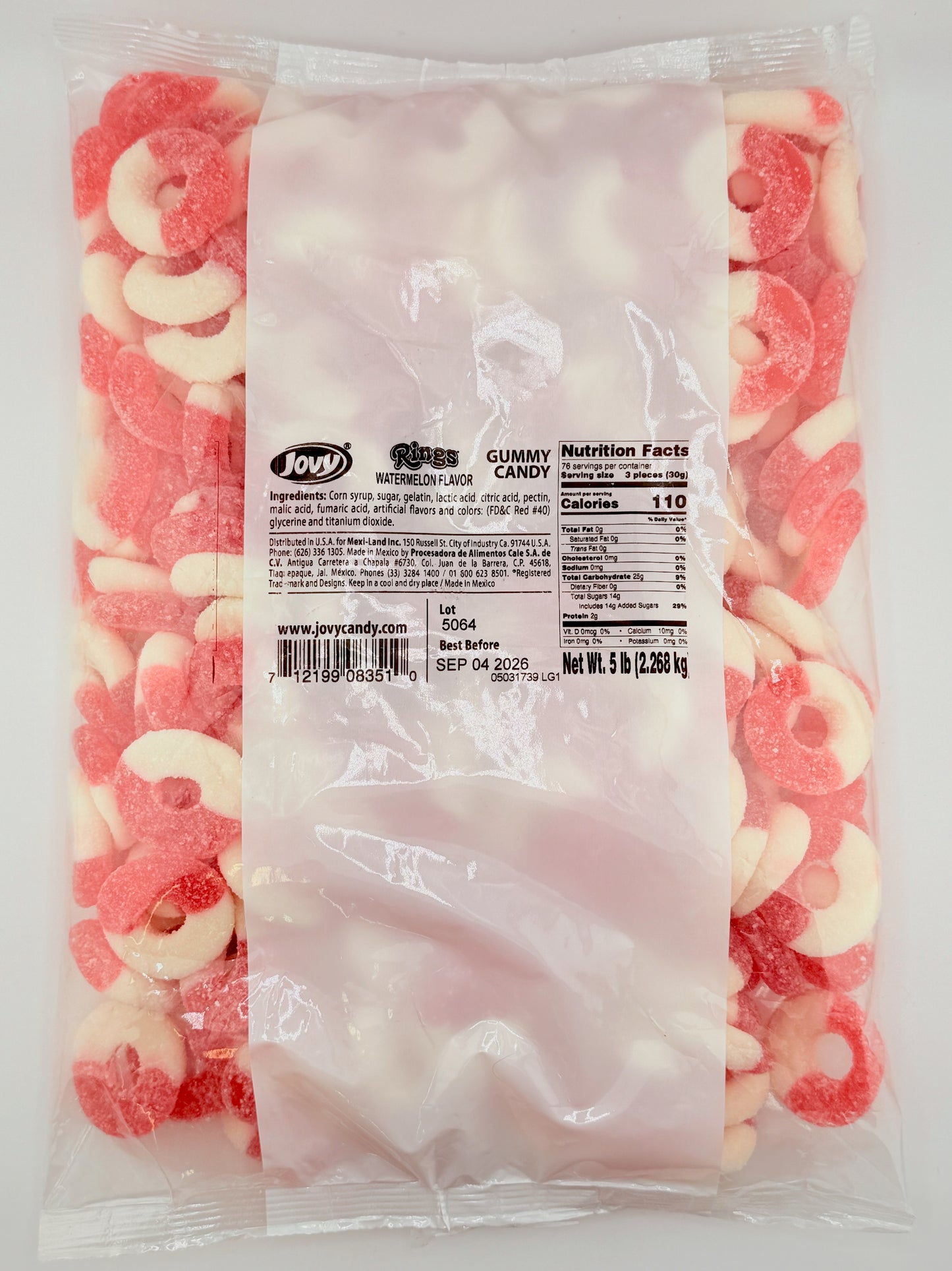 Gomitas de aro de sandia 5 lbs